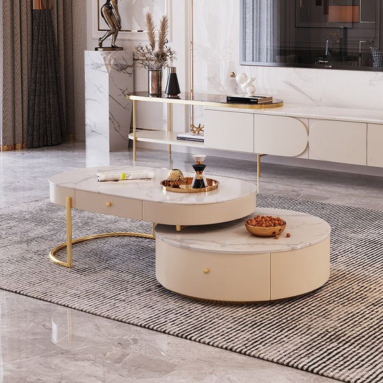 ECW1-009 Simple Cream Style Coffee Table Cream Style