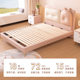 Mousse children's silicone soft-packed solid wood bed for boys and girls princess modern simple bedroom home