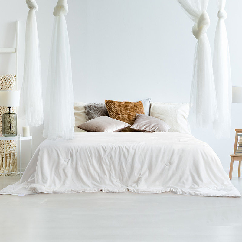 慕思蚕丝凉被可水洗可机洗保暖被子 慕思蚕丝被