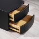 Mousse bedside table leather art Nordic storage two buckets