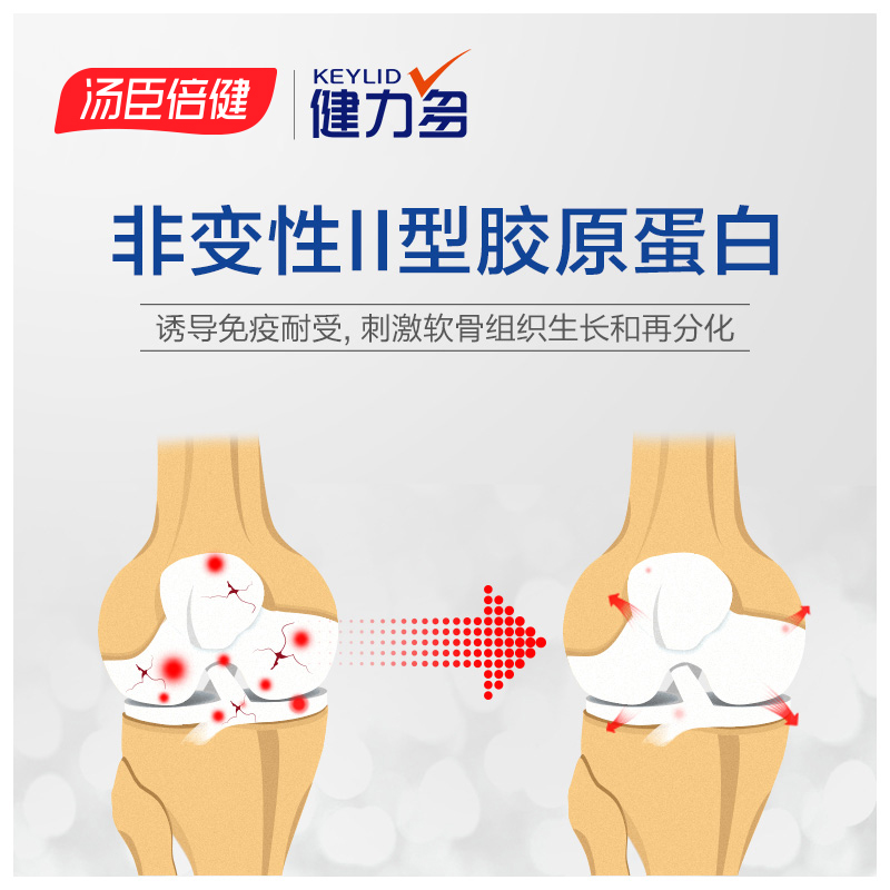健力多官方旗舰店软骨素骨胶原蛋白健力多搭氨糖加钙片碳酸钙中老年汤臣倍健1