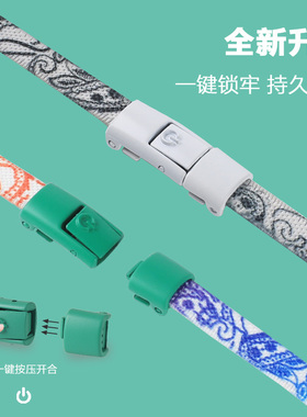 懒人免系绑鞋带卡扣男女加宽扁平