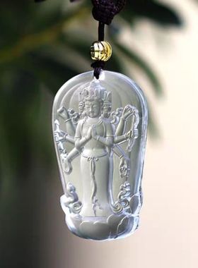 摩利支天菩萨吊坠琉璃佛牌吊坠挂件男女本命菩萨佛像挂饰项链