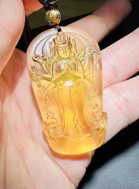 摩利吊坠开广摩利支天项链琉璃本命佛佛像挂件摩力支天菩萨吊坠