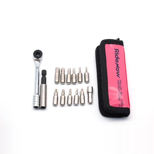 Ridenow Mini Ratchet Wrench Set Compact and Portable Precision Screwdriver Bit Bicycle Repair Tool