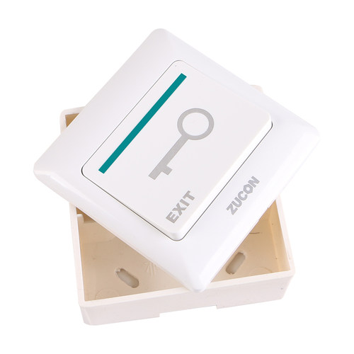 ZUCON祖程 电子门禁开关 门锁开关 出门按钮 86盒大小开关 亚白色 - 图3