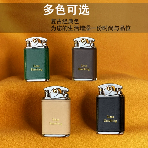 Ретро кожаная высококачественная зажигалка на керосине, подарок на день рождения