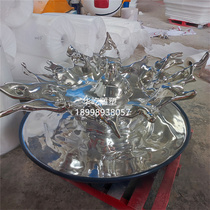 Resin Plated Wave Styling Pendulum Pieces GRP Drop Sculpture Sales Floor Hotel Lobby Veranda Art Installations