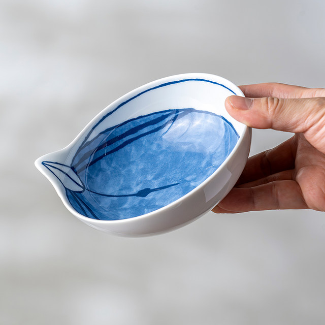 Minoyaki Japanese imported bird beak bowl 2 pieces Japanese high-end ceramic round bowl Dining sauce dish Household tableware