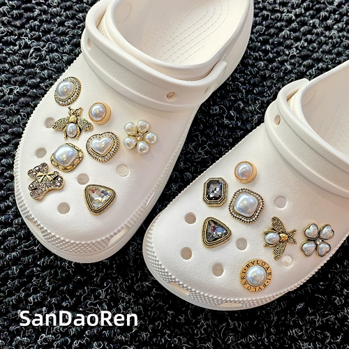 Crocs, туфли, аксессуар, пряжка для обуви, металлические кроксы