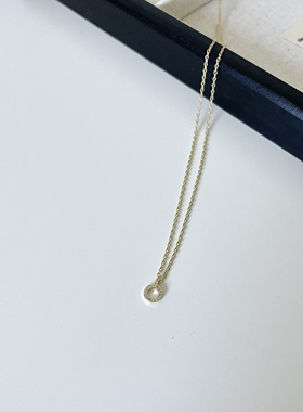 Ojala原创设计师款简约圆圈项链小众轻奢高级感