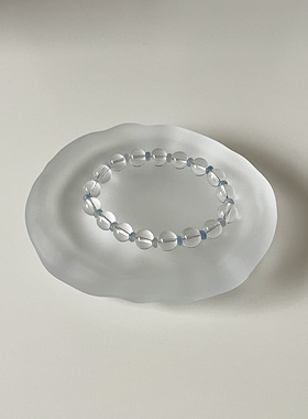 纯元·Ojala白水晶蓝东陵手链新中式天然手串高级简约大气礼物女