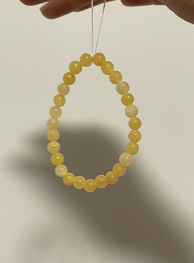 Ojala原创天然黄玉手串新中式饰品男女情侣款手链首饰礼物送妈妈