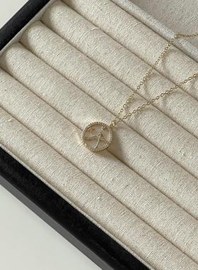 Ojala十二星座系列项链小众轻奢高级设计感饰品