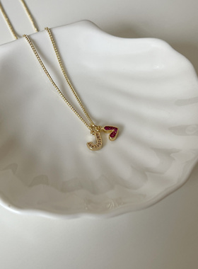 Ojala字母镶钻项链高级感专属可定制首饰节日生日礼物