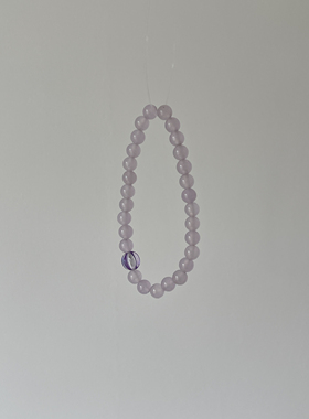 旷野·原创新中式天然绿色紫色蓝色串珠水晶手串文艺礼物