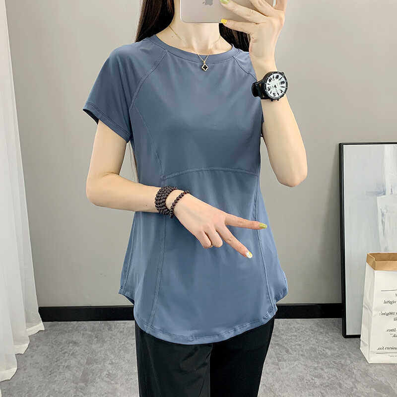 户外速干衣女短袖t恤夏季薄款透气吸汗运动跑步健身瑜伽服上衣服,淘宝优惠券,粉丝福利购,淘宝优惠卷