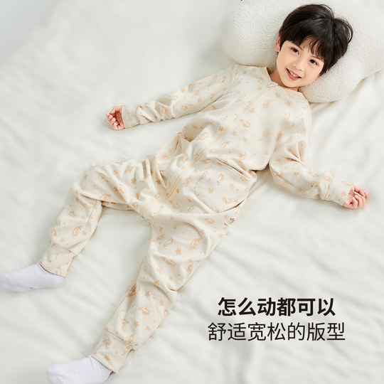 New style of boys one-piece pajamas children's sleeping bag