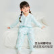 灵灵多春秋儿童睡衣防着凉女童100%全棉连体睡衣中大童连身睡袋