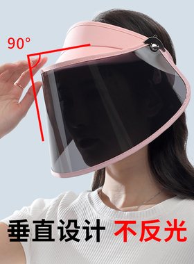 防晒面罩遮阳帽骑车夏季遮脸户外