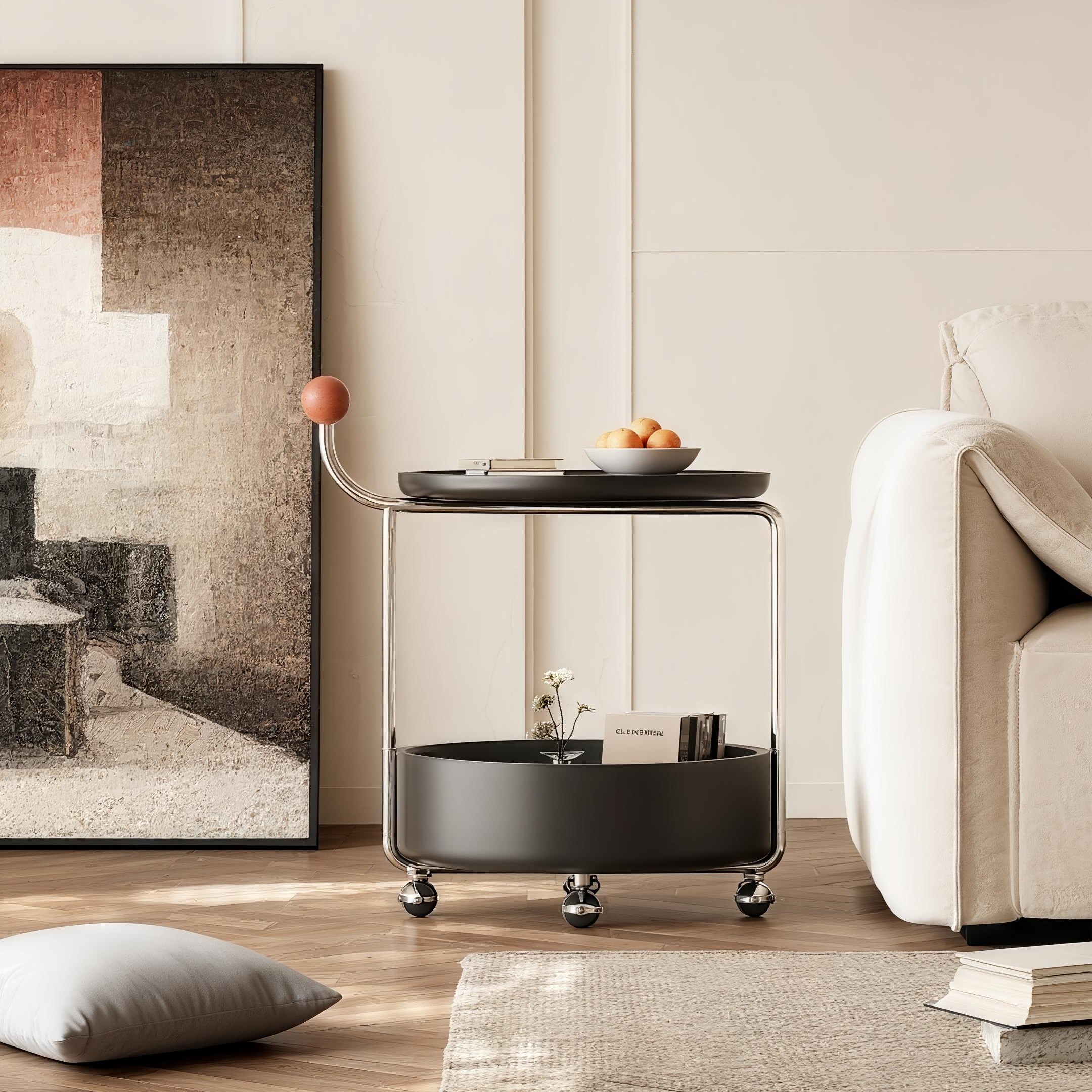 中古小推车可移动客厅推车法式复古带轮推车家用床头沙发实木推车,淘宝优惠券,粉丝福利购,淘宝优惠卷