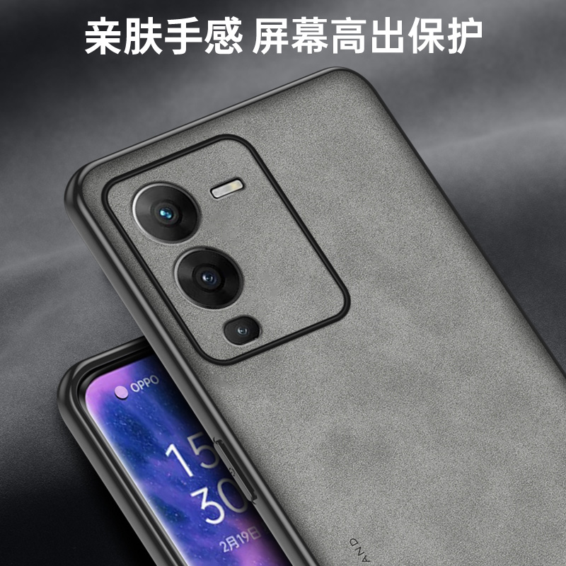 vivos12手机壳新款VIVOs12pro高档小羊皮纹s15镜头全包por高级感防摔外壳s10E/9/7/6/5保护套时尚复古女男潮-图1