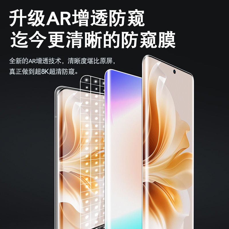 适用opporeno12/11防窥钢化膜reno10pro防窥膜opporone9手机膜oppo6十5新款4por曲面曲屏oppoa2保护1a贴膜a3 - 图3