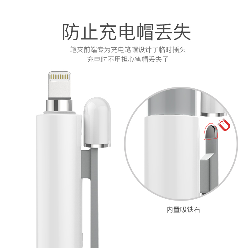 Apple pencil保护套一/二/三代防丢创意1/2/3代伸缩笔筒iPad pencil握手笔套pro10.5/air3苹果笔ipencil笔壳