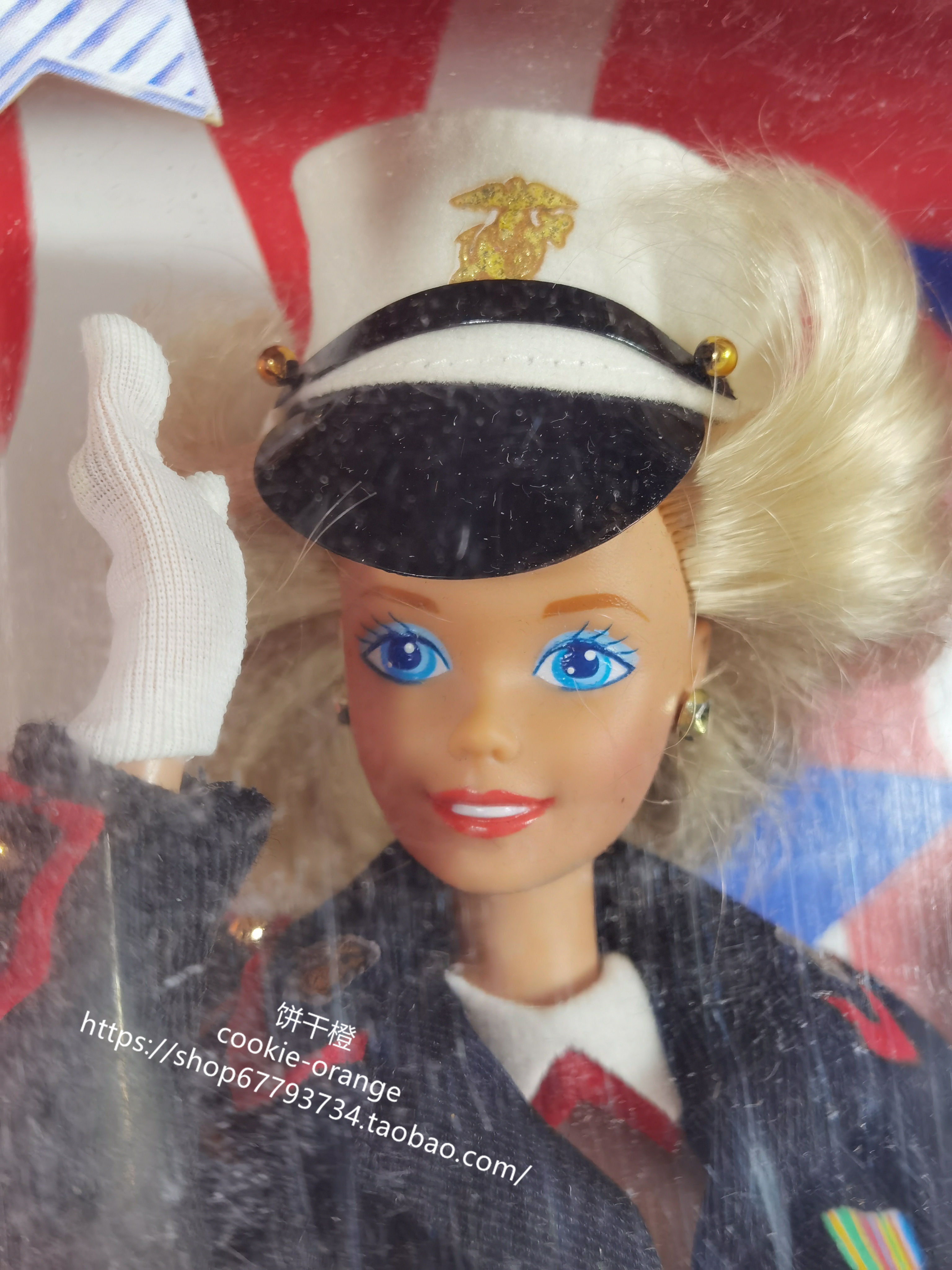 预 Barbie Ken Stars n Stripes Marine Corps 1991海军芭比肯-图1