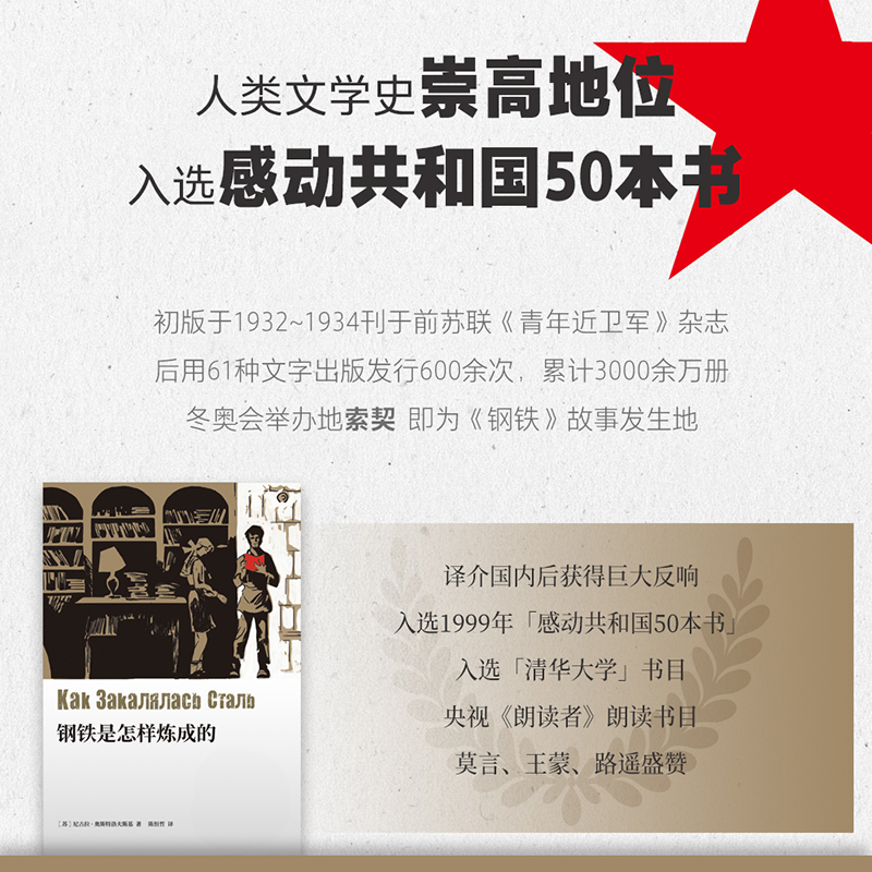 钢铁是怎样炼成的 尼古拉·奥斯特洛夫斯基 中文分级阅读八年级 课外读物 俄国长篇小说 世界名著 儿童文学 果麦出品 - 图3