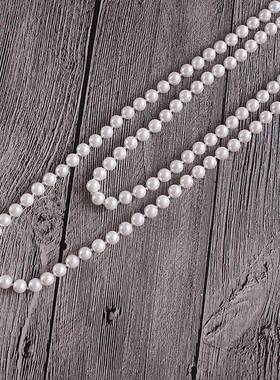 8mm贝壳珍珠长款项链毛衣链