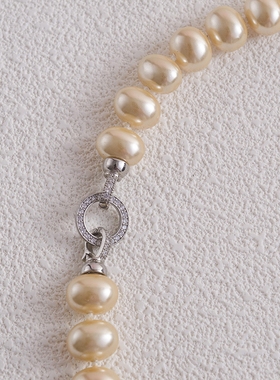 时尚百搭不规则贝壳珠项链