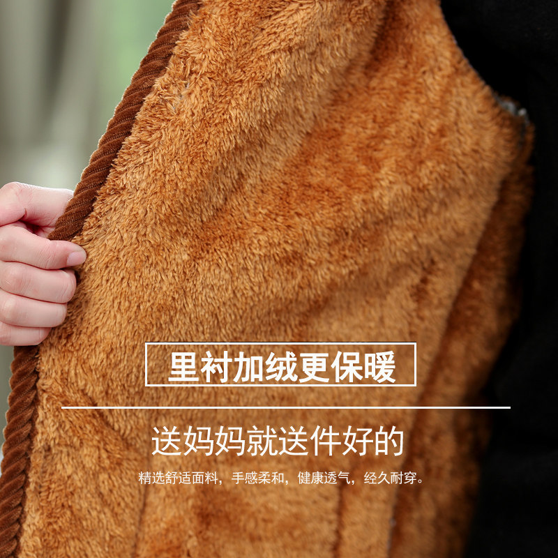 千丝鹿妈妈冬装中长款中老年女装 千丝鹿中老年女装