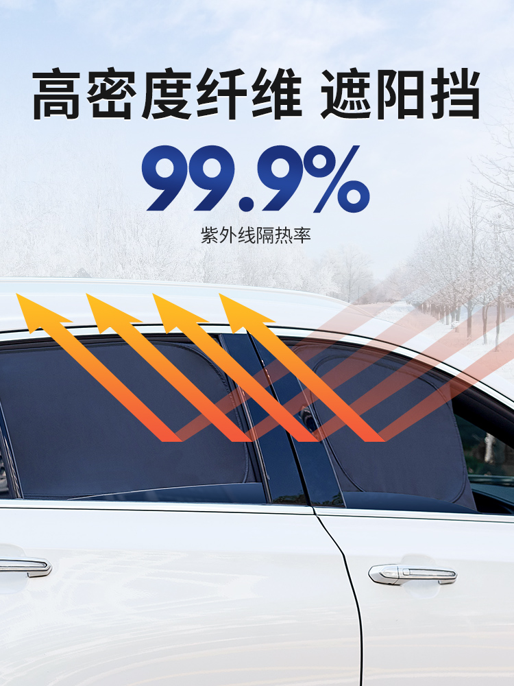 沃尔沃XC60/XC90/XC40/S60/S80/S90/S60L/V40/V60/V90/EM90遮阳帘 - 图1