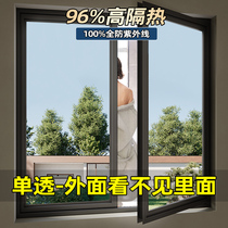 Window glass anti-peeking light film light transmission opaque unidirectional perspective sticker door and window privacy sunscreen thermal insulation film