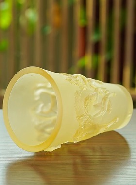 珍悦古法琉璃花瓶摆件