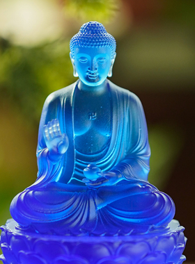 琉璃药师佛药师琉璃光如来摆件