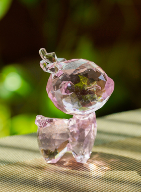 琉璃一鹿发财财办公室桌面摆件