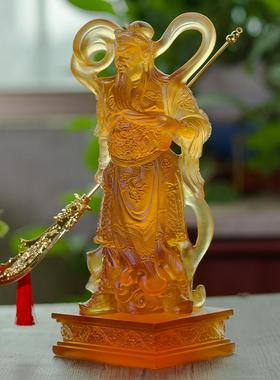 琉璃佛像伽蓝韦陀护法菩萨武财神关二爷关公摆件开业礼门厅工艺品