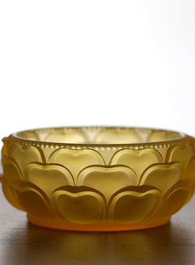 珍悦古法琉璃流水聚宝盆摆件