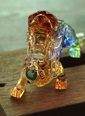 琉璃貔貅工艺品摆件聚财招财风水一对客厅玄关店铺开业办公桌礼品