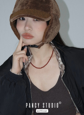 PANCY开春红玛瑙项链氛围感秋冬颈链高品质手工串珠毛衣链锁骨链