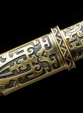 龙泉市刀剑一体素装唐横刀手工