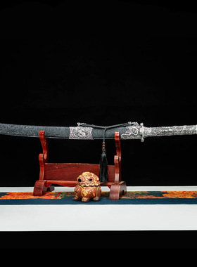 龙泉绣春刀剑一体锰钢锻打牛尾刀