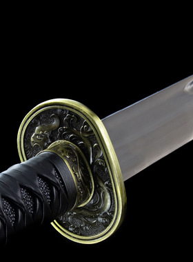 龙泉市刀剑高锰钢手工一体双手刀