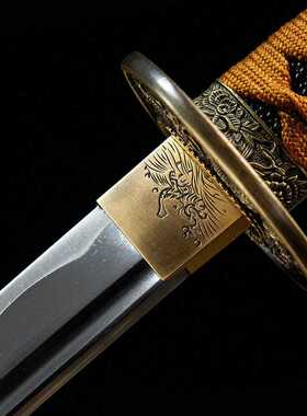 日本刀武士刃长刀手工打刀居合道打刀武式刀冷兵器katana未开刃