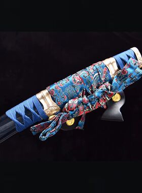 龙泉26寸刀剑T10钢手工锻打烧刃