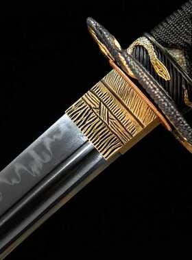 小乌丸T10烧刃日本刀一体武士刃长刀居合道刀剑钢刀katana未开刃