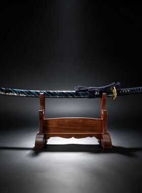 高锰钢一体日本刀东洋居合打刀katana长刀武士刃摆件道具未开刃