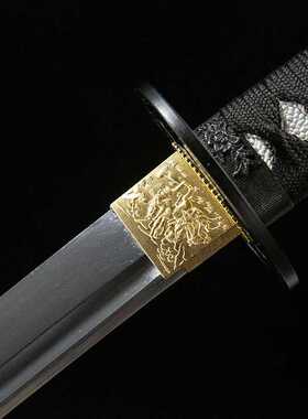 申公豹日本刀东洋武士刃打刀手工长刀一体龙泉刀剑katana未开刃